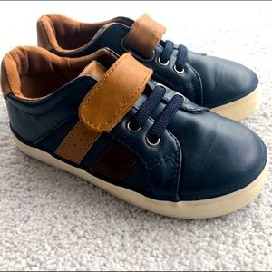 Harper Canyon size 8 toddler boy shoes navy and brown